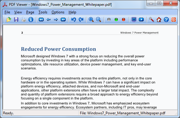 Screenshot of PDF Viewer for Windows 7